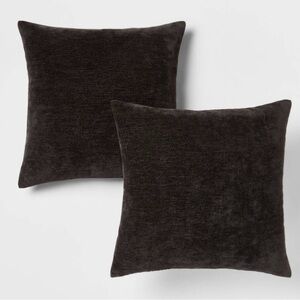 Chenille Square Throw Pillows (2pk)